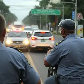 Operação de trânsito em Jacarezinho