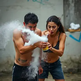 ataque com soda cáustica