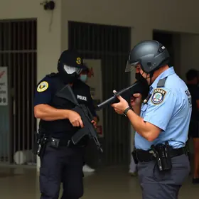 ação criminosa em agência bancária