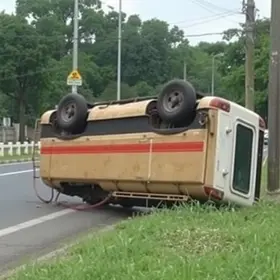 veículo capota em Jacarezinho