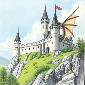 Oficina de Desenho: Arte Medieval, Castelos e Dragões