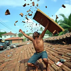 homem em surto