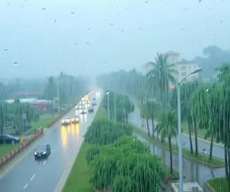 chuva e elevação da temperatura
